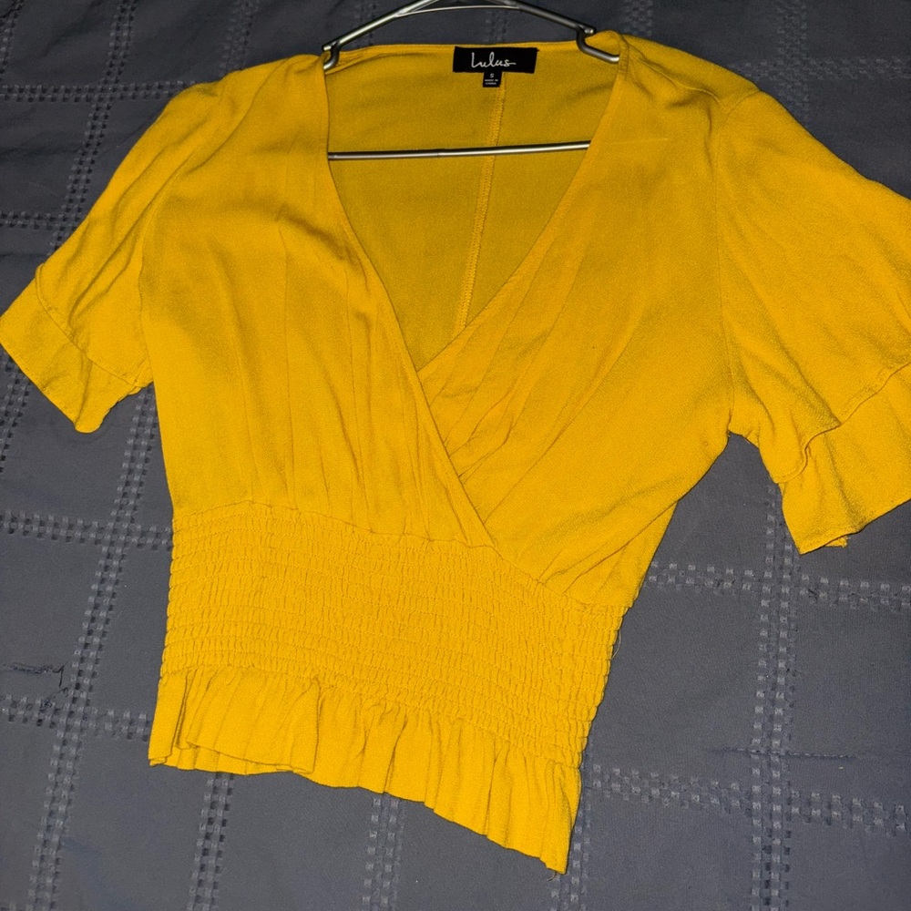 Lulu's Golden Yellow Blouse